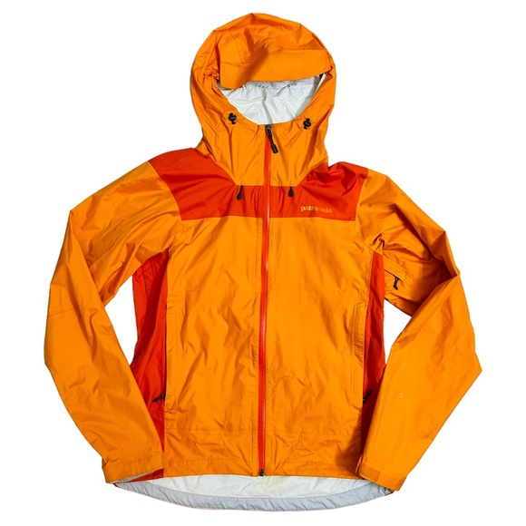 Patagonia Jackets & Coats Patagonia Rain Jacket Mens Orange Hooded
